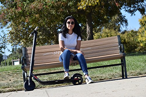 lady with segway es1 escooter