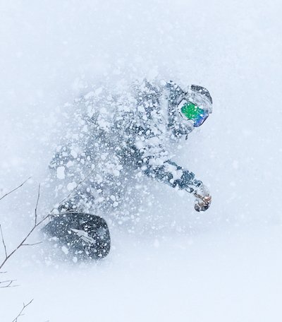 snowboarder in the snow