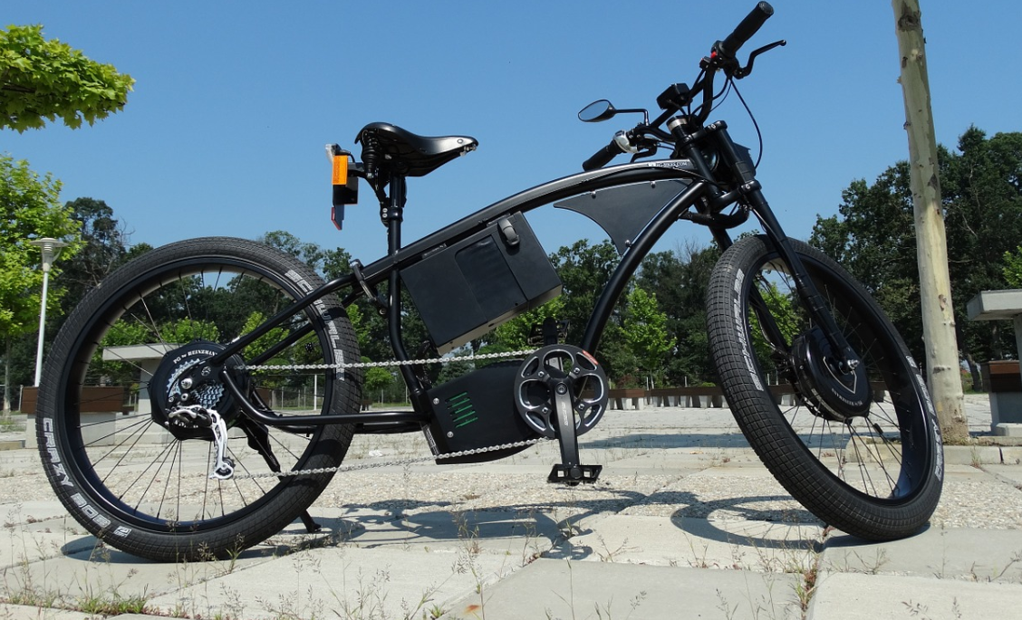 Black Electric Bike