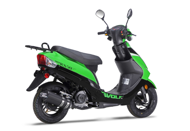 wolf rx 50 scooter green